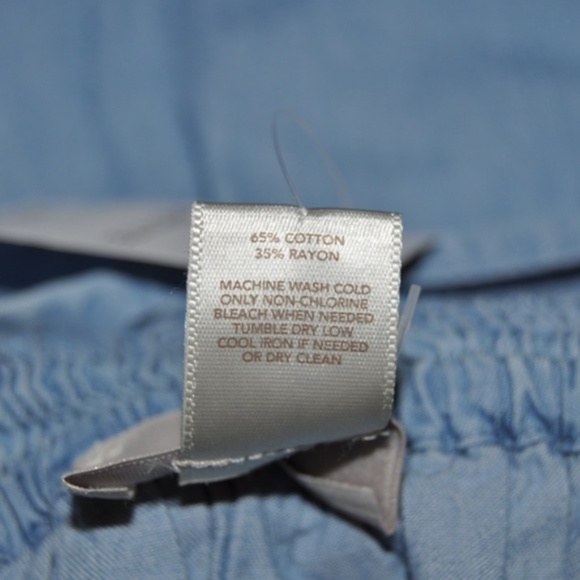 243 NWT ANN TAYLOR LOFT Chambray Off-Shoulder Dress - Picture 6 of 7